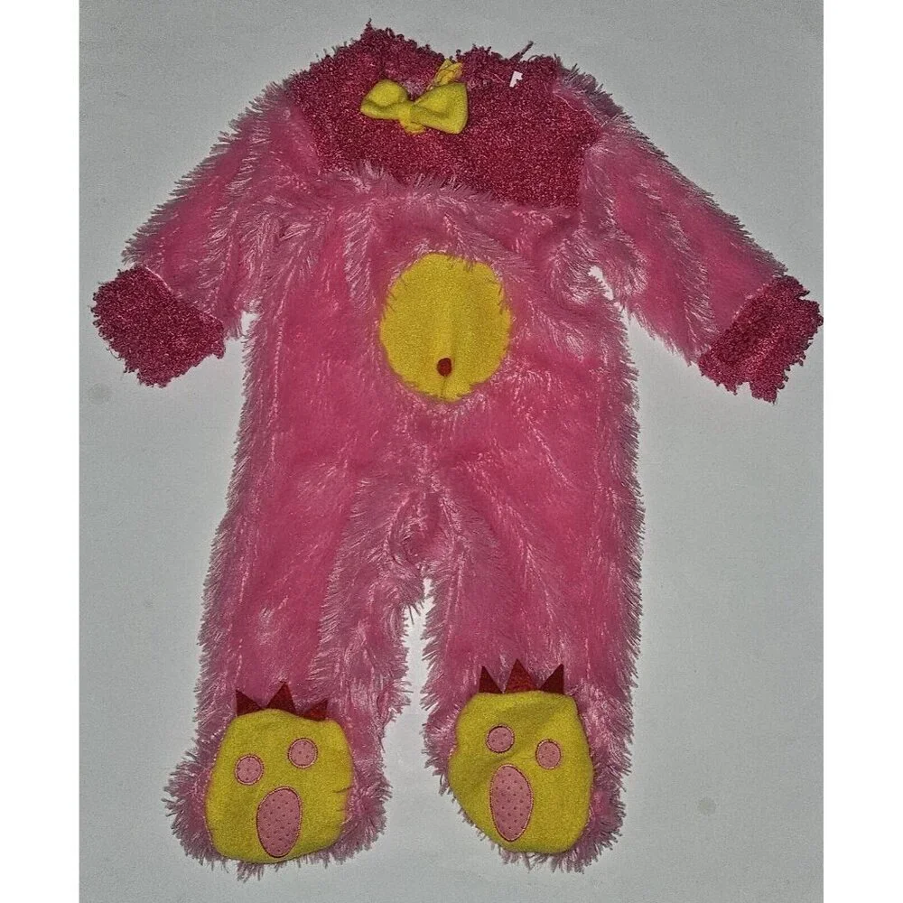Pink Monster Pinky Winky Halloween Costume Baby Girl 12-18 Months Jumpsuit